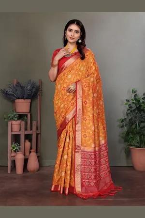 ELORA Woven Design Zari Patola Saree