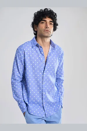 Terra Luna Men Slim Fit Opaque Printed Casual Shirt