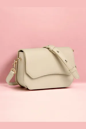EXOTIC Printed Structured Sling Bag with Tasselled