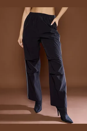 Sassafras Women Side Panel Baggy Parachute Pants