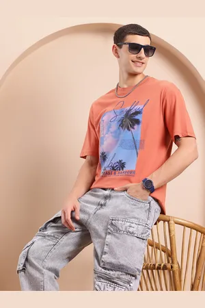 Mast & Harbour Men Printed Relaxed Fit T-shirt