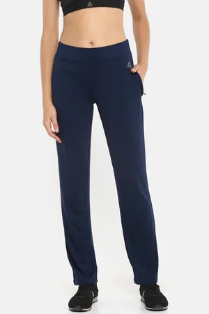 Reebok Women Navy Blue Solid R Craft Train Track Pants