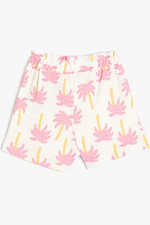 Koton Girls Mid-Rise Floral Printed Shorts