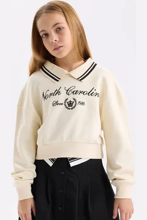 DeFacto Girls Typography Printed Pullover