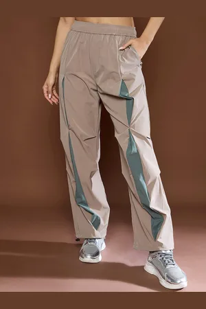 Sassafras Women Front Invert Pleat Baggy Parachute Pants