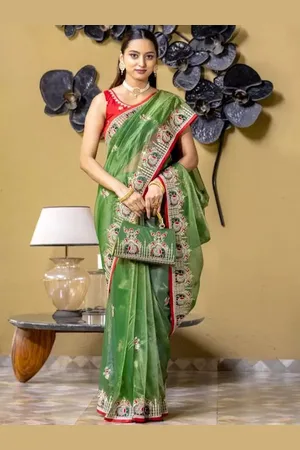 Saadhvi Embellished Embroidered Designer Saree
