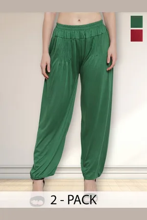 Jinfo Women Pack Of 2 Mid-Rise Loose-Fit Patiala