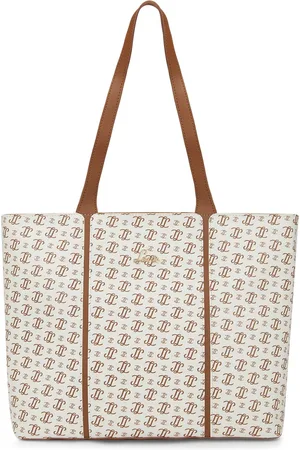 LAVIE Women Typography Printed Structured Leather Shoulder Bag