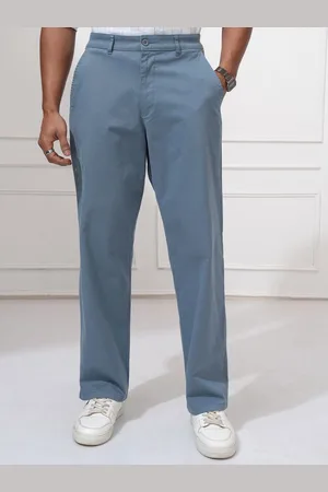 LocoMotive Men Cotton Mid-Rise Formal Trousers