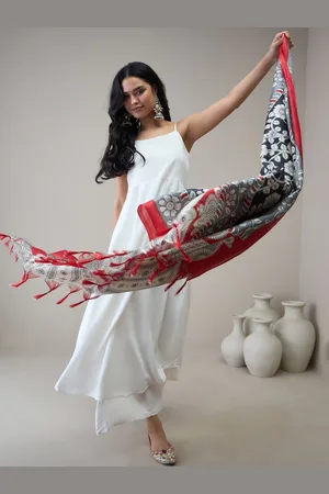 InWeave Women Regular Kurta with Palazzos & With Dupatta