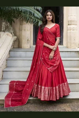 JATRIQQ Ready to Wear Lehenga & Unstitched Blouse With Dupatta