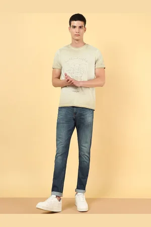 Wrangler Men Low-Rise Vegas Skinny Fit Faded Stretchable Jeans