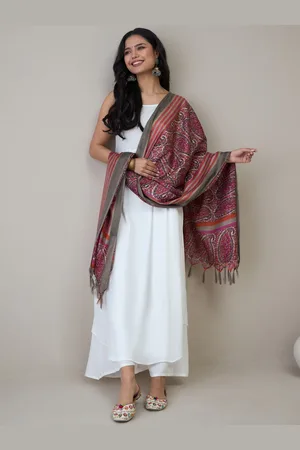 InWeave Women Empire Kurta with Palazzos & With Dupatta