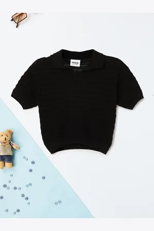 Max Collection Boys Solid Polo Collar Cotton T-shirt