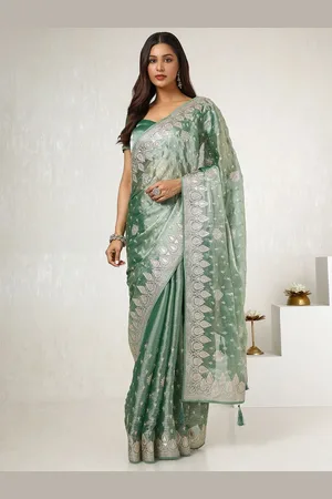 Soch Embellished Beads and Stones Organza Saree