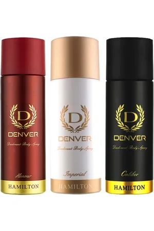 Denver Men Set of 3 Body Deodorant Spray 50 ml each - Honour + Caliber + Imperial