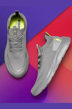 U.S. Polo Assn. Men Grey Textile OXLEY 2.0 Walking Shoes
