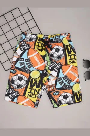 Pantaloons Boys Printed Regular Fit Mid-Rise Shorts