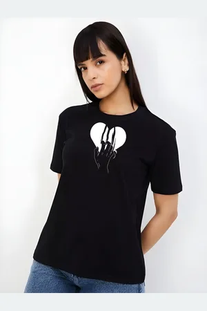 DressBerry Women Drop-Shoulder Sleeves T-shirt
