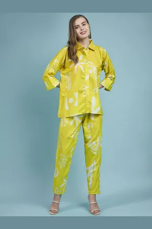 DressBerry Printed Shirt Collar Shirt With Trousers