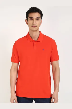Calvin Klein Men Solid Polo Collar Cotton T-shirt