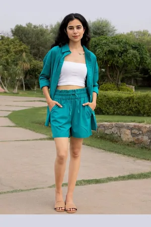Kalini Shirt Collar Shirt And Shorts