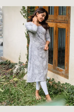 Hay Floral Printed Straight Kurta