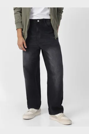 URBANO Men Loose Relaxed Fit Heavy Fade Jeans
