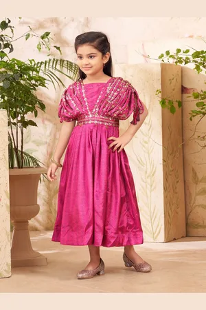 HERE&NOW Girls Embellished Fit & Flare Dress