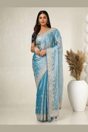 Soch Floral Beads and Stones Saree