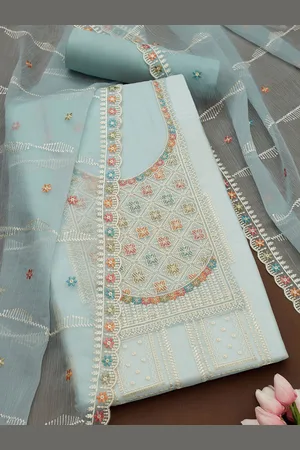 Soch Floral Embroidered Sequinned Unstitched Dress Material