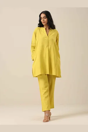 trueBrowns Women Pure Cotton Tunic With Trousers