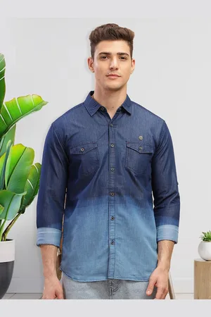 Kuons Avenue Men Double Pocket Casual Shirt