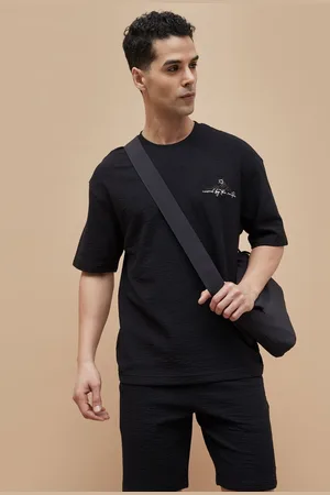 Lifestyle Men Solid Round Neck Cotton T-shirt