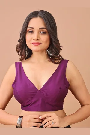 Tikhi Imli Women Sleeveless Saree Blouse