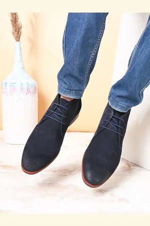 San Frissco Men Leather High Top Lace Up Boots