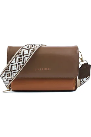 Lino Perros PU Structured Sling Bag with Applique
