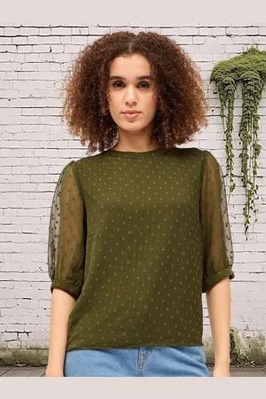 DressBerry Women Puff Sleeves Top