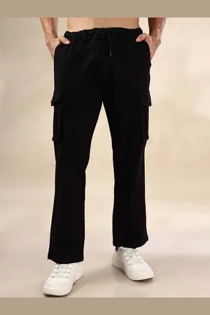 HERE&NOW Men Loose Fit Cotton Trousers