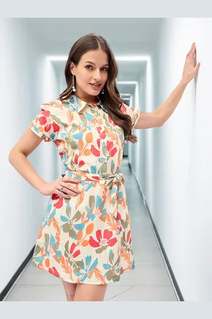 DressBerry Women Floral Printed A-Line Dress