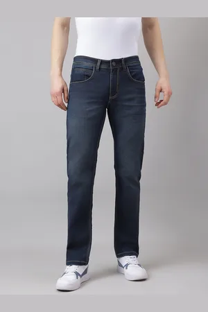 Richlook Men Comfort Slim Fit Mildly Distressed Light Fade Stretchable Jeans