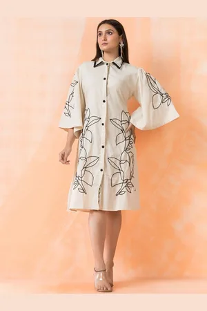 AUTUMN LANE Niharika Misri Embroidered Designer Dress