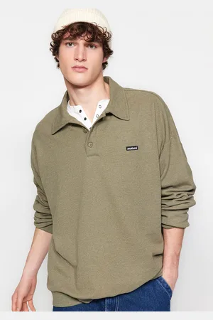 Trendyol Men Shirt Collar Pullover Sweatshirt