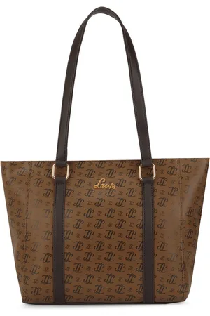 LAVIE Women Typography Printed Structured Leather Shoulder Bag