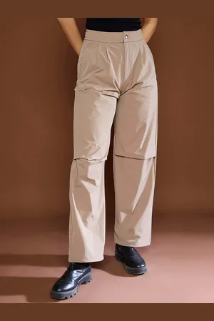 Sassafras Women Front Dart Baggy Parachute Pants