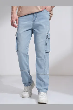 Highlander Men Straight Fit High-Rise Stretchable Jeans