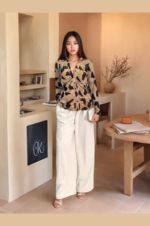 Stylecast Animal Print Net Shirt Style Top