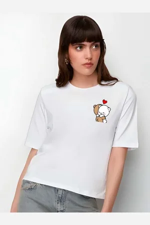 Moda Rapido Women Graphic Printed Round Neck Cotton Oversized T-shirt