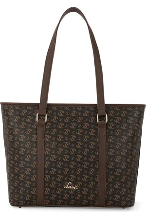 LAVIE Women Brand Logo Printed Structured Leather Shoulder Bag