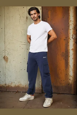Styli Men Relaxed Fit Open Hem Cargo Jogger